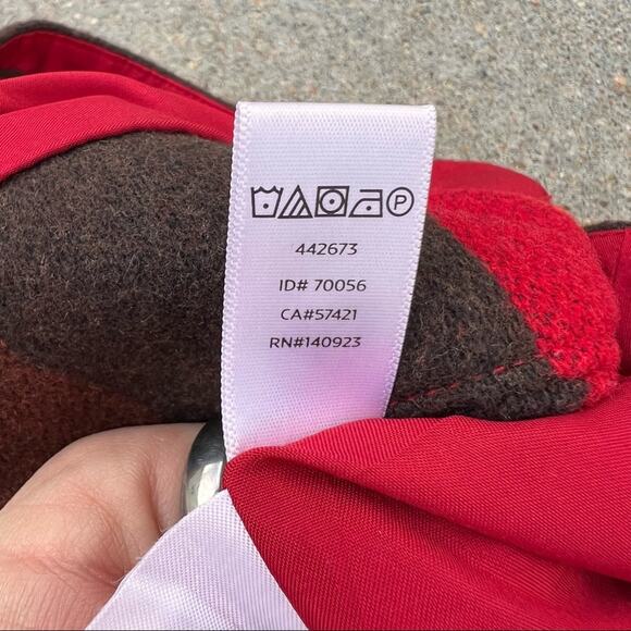 Ann Taylor Loft Wool Striped Pink Red Wrap Mini Skirt Size 2 NWT - Picture 8 of 8